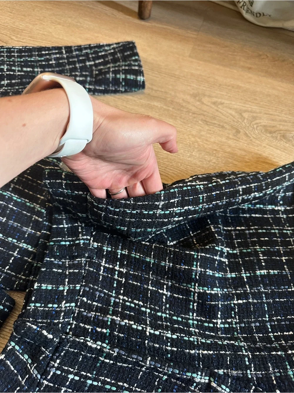 Karen Millen Navy Tweed Jacket and Shorts Matching Set 12